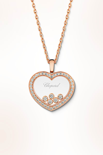 Happy Diamonds luxury pendant with floating diamonds