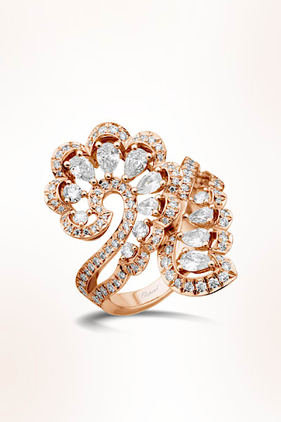 Precious Lace rose gold and diamond High Jewellery ring
