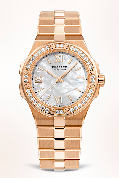 Alpine Eagle rose gold watch for women