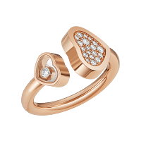 Chopard Diamond Ring Happy Hearts @829482-5900 3/4 view