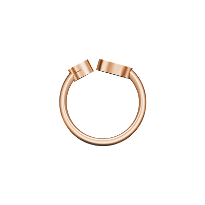 Chopard Diamond Ring Happy Hearts @829482-5900 side view